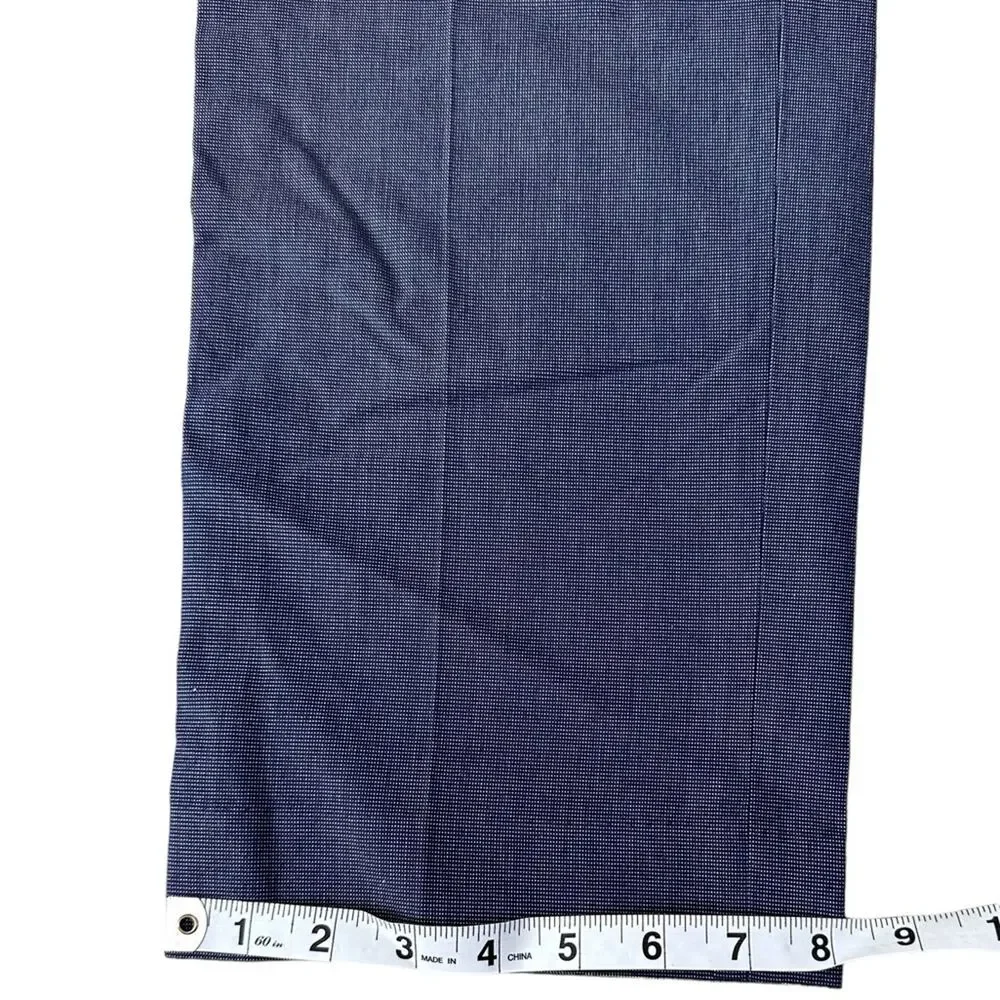 Banana Republic Ankle-Length Gray blue non iron modern slim fit Pant 34x32
